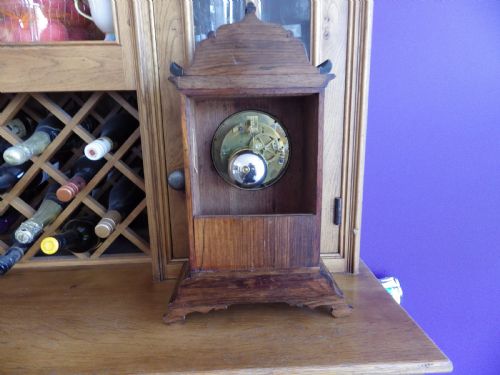 SIMPLY STUNNING ROSEWOOD INLAYED FRENCH MANTEL CLOCK - ADDITIONAL PHOTO 15