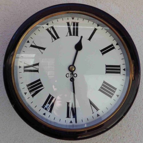 fusee gpo wall clock 1930's - CATEGORY: ANTIQUE CLOCKS - DATED 1930