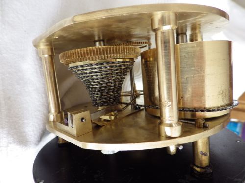 ENGLISH SHIPS FUSEE CLOCK FULLY RESTORED MOVEMENT 1890 - ADDITIONAL PHOTO 10