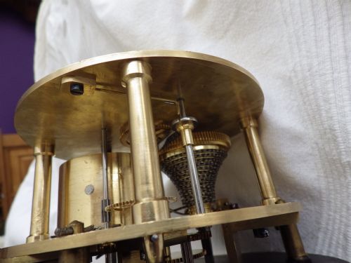ENGLISH SHIPS FUSEE CLOCK FULLY RESTORED MOVEMENT 1890 - ADDITIONAL PHOTO 7