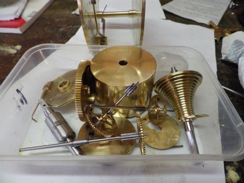ENGLISH SHIPS FUSEE CLOCK FULLY RESTORED MOVEMENT 1890 - ADDITIONAL PHOTO 2