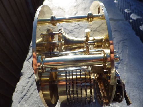 SHIPS FUSEE BULK HEAD CLOCK FULLY RESTORED MOVEMENT CASE - ADDITIONAL PHOTO 3