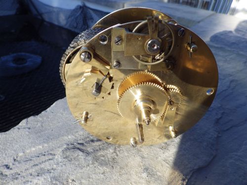 SHIPS FUSEE BULK HEAD CLOCK FULLY RESTORED MOVEMENT CASE - ADDITIONAL PHOTO 5