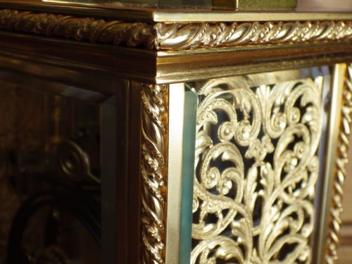 FRENCH STRIKING CARRIAGE CLOCK MOVEMENT FULLY RESTORED RARE CASE STYLE - ADDITIONAL PHOTO 9