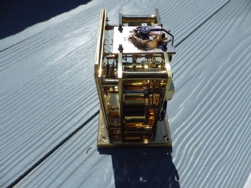 FRENCH STRIKING CARRIAGE CLOCK MOVEMENT FULLY RESTORED RARE CASE STYLE - ADDITIONAL PHOTO 12