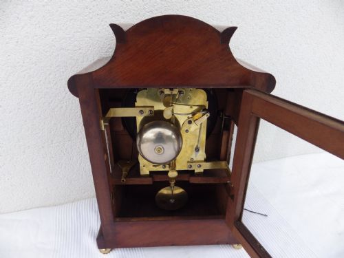 ENGLISH DOUBLE FUSEE BRACKET CLOCK OSBORN OF BOGNOR REGIS - ADDITIONAL PHOTO 5