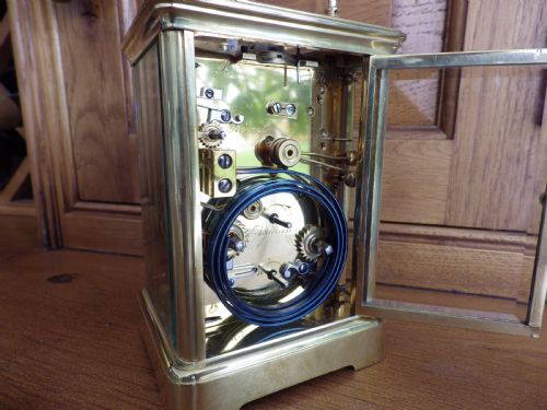 FRENCH GRAND SONNERIE CARRIAGE CLOCK FULLY RESTORED 1880S - ADDITIONAL PHOTO 4