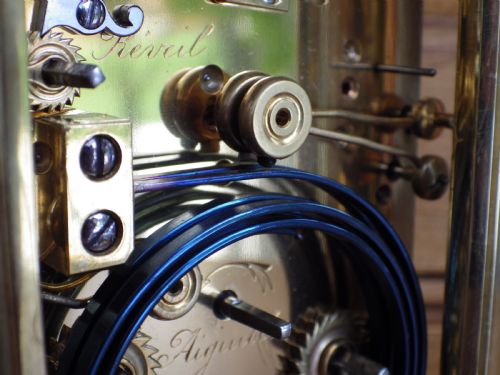 FRENCH GRAND SONNERIE CARRIAGE CLOCK FULLY RESTORED 1880S - ADDITIONAL PHOTO 6