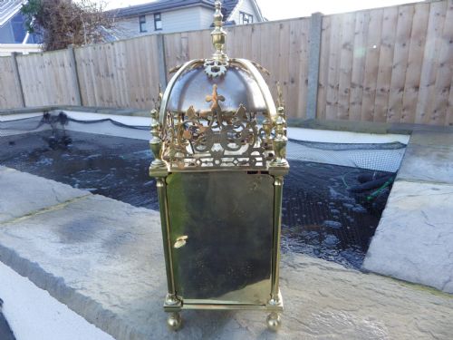 LARGE TWIN FUSEE ENGLISH LANTERN CLOCK BY THOMAS BRIDGE OF LONDON - ADDITIONAL PHOTO 6