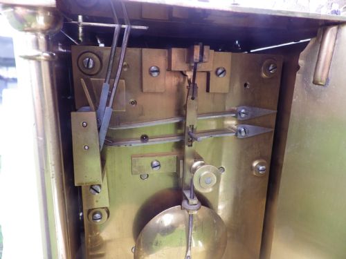 LANTERN CLOCK DOUBLE FUSEE TING TANG STRIKE A RARE CLOCK - ADDITIONAL PHOTO 5