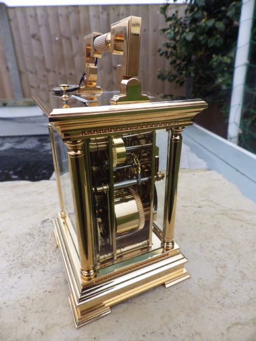 L EPEE MOON PHASE SECONDS DIAL LARGE REPEATING CARRIAGE CLOCK - ADDITIONAL PHOTO 4