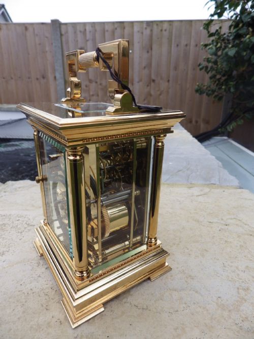L EPEE MOON PHASE SECONDS DIAL LARGE REPEATING CARRIAGE CLOCK - ADDITIONAL PHOTO 6