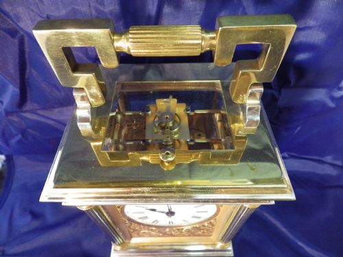 LARGE FRENCH REPEATING CARRIAGE CLOCK FULLY RESTORED - ADDITIONAL PHOTO 3