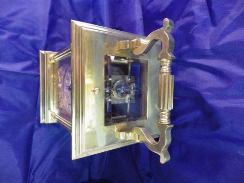 FRENCH REPEATING CARRIAGE CLOCK SIMPLY STUNNING BOW SIDED CASE - ADDITIONAL PHOTO 9