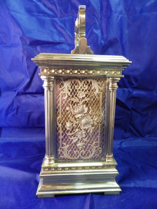 FRENCH REPEATING CARRIAGE CLOCK SIMPLY STUNNING BOW SIDED CASE - ADDITIONAL PHOTO 5
