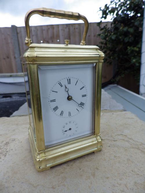 french george case repeater alarm carriage clock box key - CATEGORY: ANTIQUE CLOCKS - DATED 1890