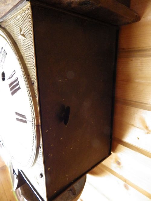 FRENCH VINEYARD CLOCK DOUBLE STRIKING PLUS HALF HOUR MOVEMENT RESTORED 1870S - ADDITIONAL PHOTO 9