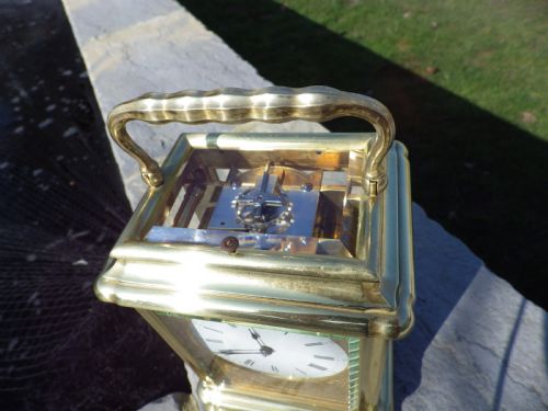 ALFRED DROCOURT RARE GIANT REPEATING CARRIAGE CLOCK FULLY RESTORED - ADDITIONAL PHOTO 2