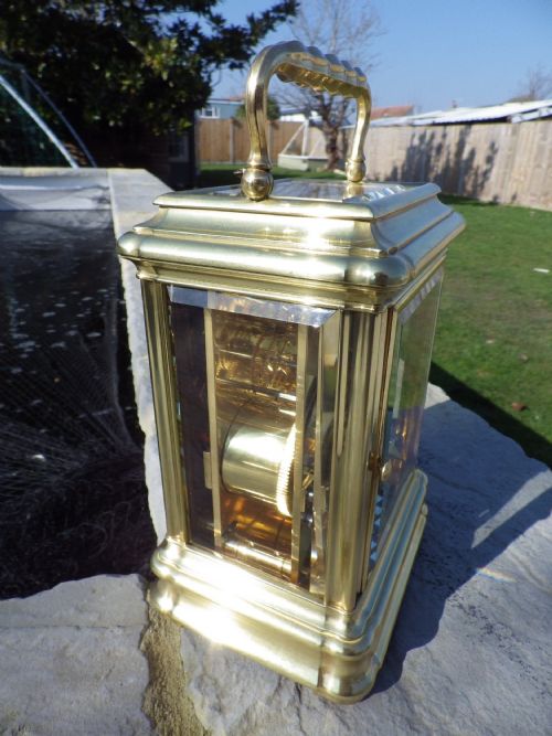 ALFRED DROCOURT RARE GIANT REPEATING CARRIAGE CLOCK FULLY RESTORED - ADDITIONAL PHOTO 3