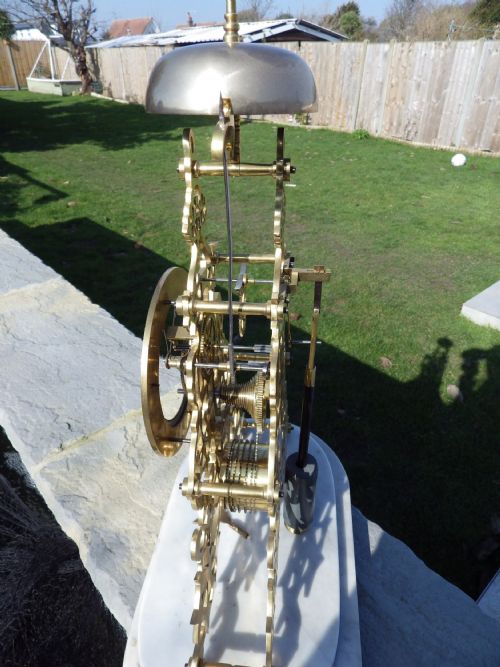 ENGLISH SKELETON CLOCK BY E WHITE OF MANCHESTER 1860S - ADDITIONAL PHOTO 5