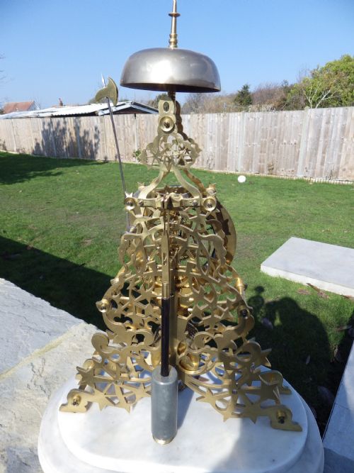 ENGLISH SKELETON CLOCK BY E WHITE OF MANCHESTER 1860S - ADDITIONAL PHOTO 6