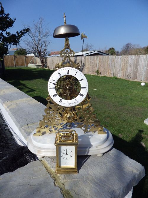 ENGLISH SKELETON CLOCK BY E WHITE OF MANCHESTER 1860S - ADDITIONAL PHOTO 8