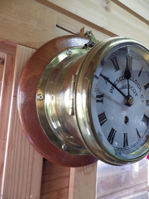 SHIPS FUSEE CLOCK BY PRESCOT - ADDITIONAL PHOTO 1
