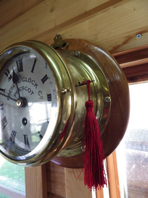 SHIPS FUSEE CLOCK BY PRESCOT - ADDITIONAL PHOTO 2