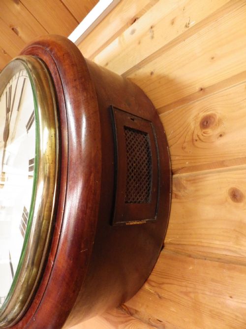 18 INCH DIAL DOUBLE FUSEE DIAL CLOCK BY THWAITES REED - ADDITIONAL PHOTO 2