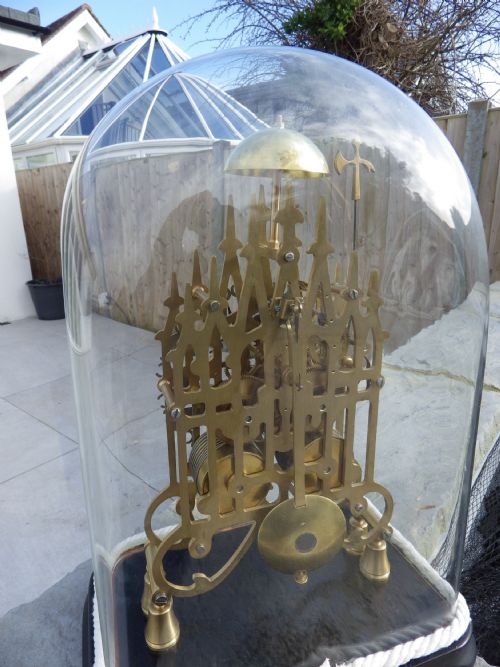 DOUBLE FUSEE SKELETON CLOCK UNDER THE ORIGINAL DOME - ADDITIONAL PHOTO 5