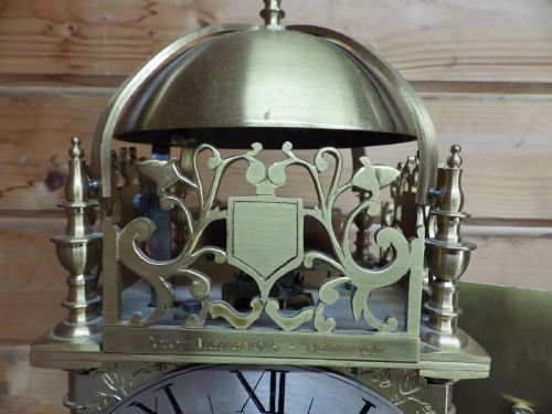 ENGLISH VERGE LANTERN CLOCK MADE BY A RETIRED CLOCK MAKER - ADDITIONAL PHOTO 6