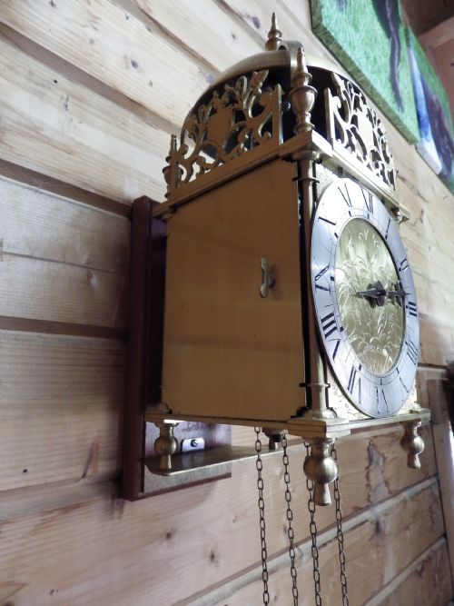 ENGLISH VERGE LANTERN CLOCK MADE BY A RETIRED CLOCK MAKER - ADDITIONAL PHOTO 3