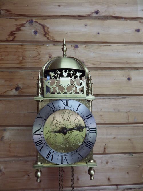 ENGLISH VERGE LANTERN CLOCK MADE BY A RETIRED CLOCK MAKER - ADDITIONAL PHOTO 8
