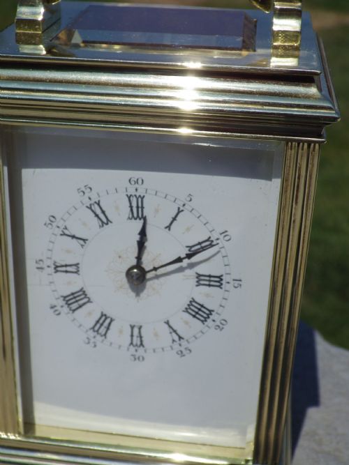 FRENCH GOTHIC STYLE HEAVY FULLY RESTORED CARRIAGE CLOCK 1860S - ADDITIONAL PHOTO 3