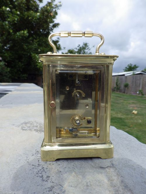 FRENCH CARRIAGE CLOCK WITH HISTORY CIRCL 1900S - ADDITIONAL PHOTO 2