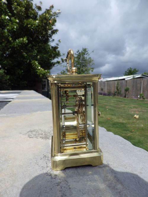 FRENCH CARRIAGE CLOCK WITH HISTORY CIRCL 1900S - ADDITIONAL PHOTO 1