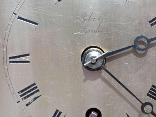 ENGLISH MINIATURE FUSEE LIBRARY CLOCK IN ROSEWOOD BY JOHNSON OF LONDON - ADDITIONAL PHOTO 1