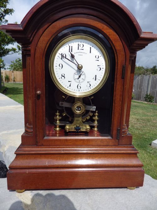 EUREKA CLOCK COMPANY MANTEL CLOCK THE RAREST EXAMPLE SECONDS HAND 3 BALL - ADDITIONAL PHOTO 11