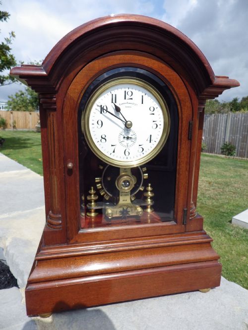 EUREKA CLOCK COMPANY MANTEL CLOCK THE RAREST EXAMPLE SECONDS HAND 3 BALL - ADDITIONAL PHOTO 12
