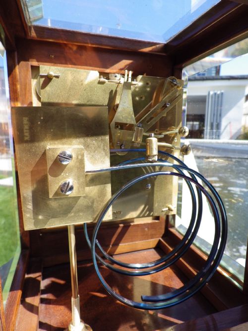 W H TING TANG MANTLE CLOCK FULLY RESTORED RUNNING VIA PLATFORM ESCAPEMENT RARE CASE STYLE - ADDITIONAL PHOTO 4