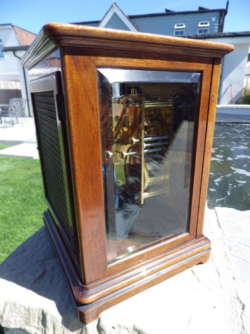 W H TING TANG MANTLE CLOCK FULLY RESTORED RUNNING VIA PLATFORM ESCAPEMENT RARE CASE STYLE - ADDITIONAL PHOTO 5