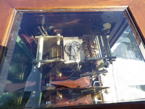 W H TING TANG MANTLE CLOCK FULLY RESTORED RUNNING VIA PLATFORM ESCAPEMENT RARE CASE STYLE - ADDITIONAL PHOTO 7