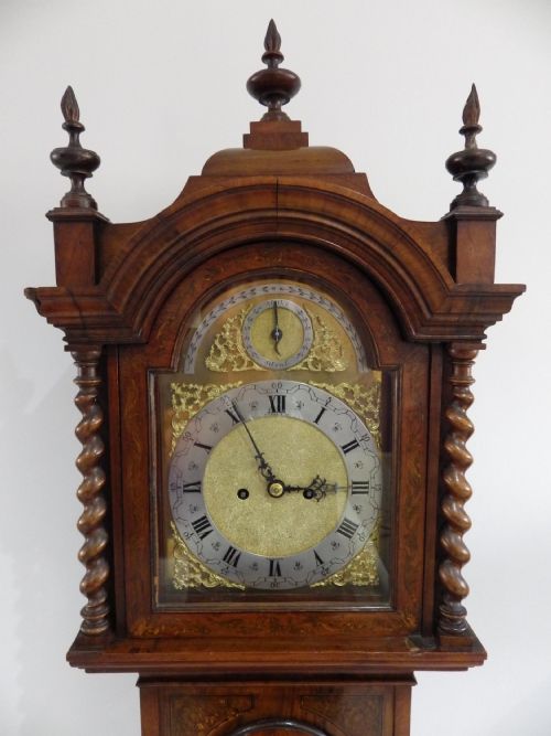 DOUBLE FUSEE GRANDFATHER CLOCK FULLY RESTORED MOVEMENT 1890 RARE CLOCK - ADDITIONAL PHOTO 3