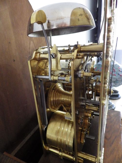 DOUBLE FUSEE GRANDFATHER CLOCK FULLY RESTORED MOVEMENT 1890 RARE CLOCK - ADDITIONAL PHOTO 10
