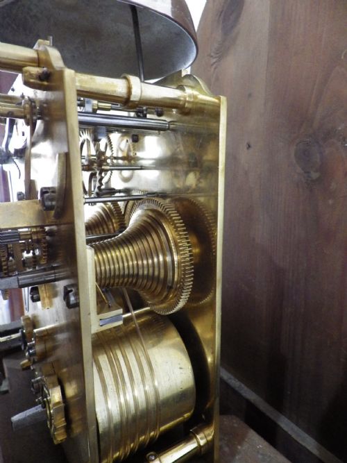DOUBLE FUSEE GRANDFATHER CLOCK FULLY RESTORED MOVEMENT 1890 RARE CLOCK - ADDITIONAL PHOTO 11