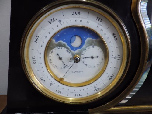 RARE FRENCH MARBLE CLOCK SET FROM PADDINGTON HOSPITAL 1870S - ADDITIONAL PHOTO 6
