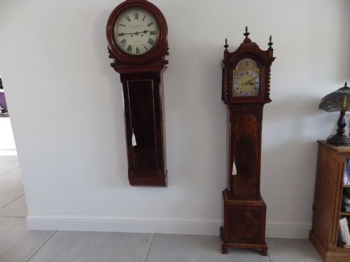 DOUBLE FUSEE GRANDFATHER CLOCK FULLY RESTORED MOVEMENT 1890 RARE CLOCK - ADDITIONAL PHOTO 1
