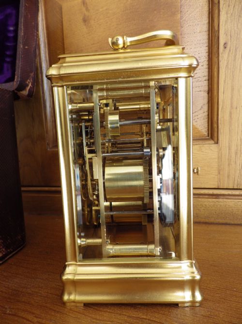 RARE MINUTE REPEATER CARRIAGE CLOCK BY MARGAINE - ADDITIONAL PHOTO 2