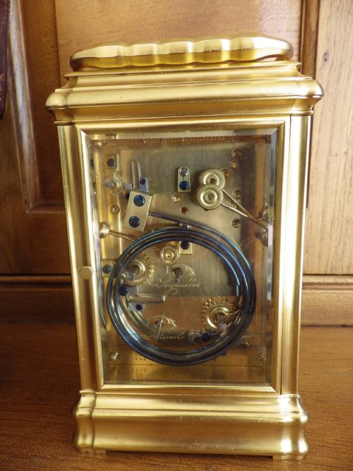 RARE MINUTE REPEATER CARRIAGE CLOCK BY MARGAINE - ADDITIONAL PHOTO 3