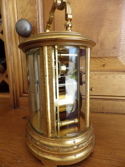 FRENCH REPEATER CARRIAGE CLOCK OVAL CASE - ADDITIONAL PHOTO 2